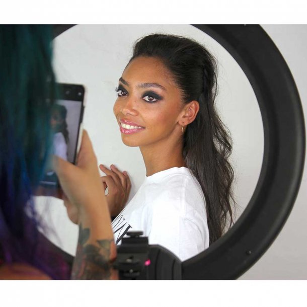 Ring light - Video / photo / beauty light - inkl. stativ